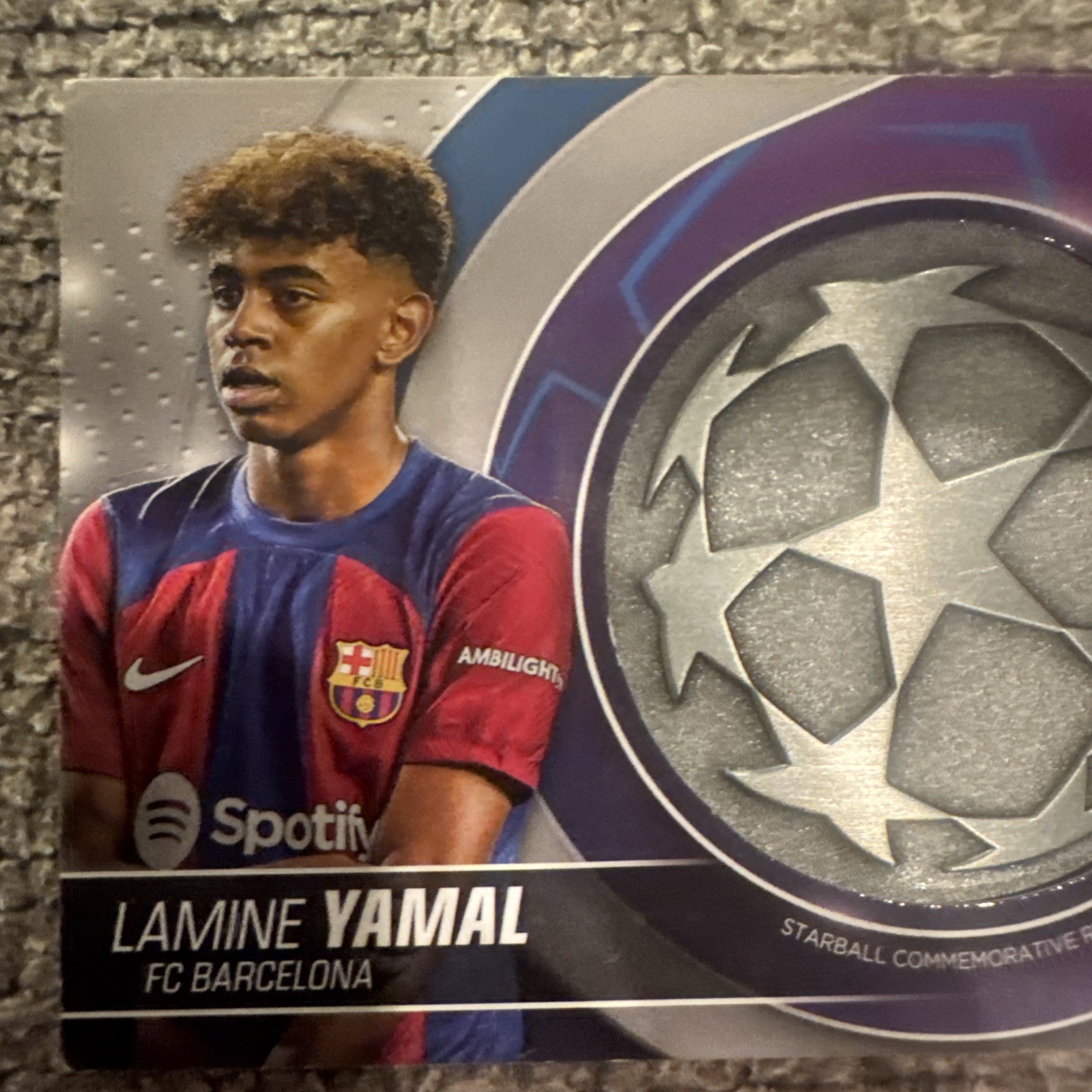 2023-24 Topps UEFA Club Competitions - Starball Relic Lamine Yamal #SC-LY (RC) view 2