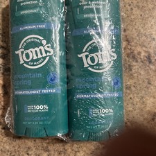 Tom  s Of Maine Natural Deodorant x2 Unscented 3.25 oz Each
