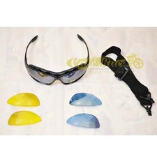 Lunettes de Protection Avec 3 Verres Interchangeables pour Moto E Sport
