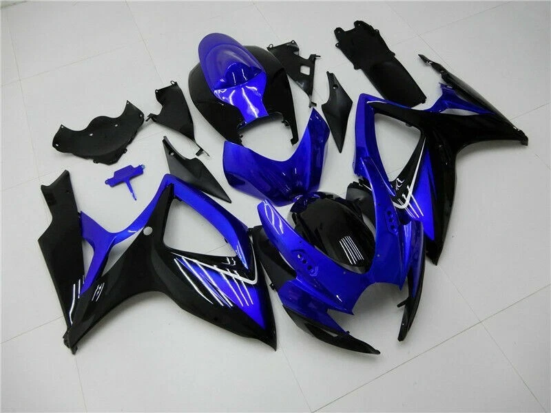 Kit de carrocería de carenado ABS negro azul para Suzuki GSXR600 2006 2007 GSXR750 06 07 Foto 2 de 4