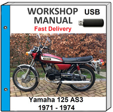 YAMAHA AS3 125 1971 1972 1973 1974 SERVICE REPAIR SHOP MANUAL USB