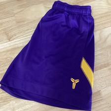 NWT Nike Big kids Kobe Dri-Fit Athletic Shorts Purple/gold Medium