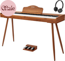 Digital Piano 88 Keys, Hammer-Action Weighted Keyboard, Full Size Electric Piano