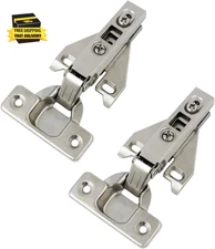 1 Pair（2 Pack） Kitchen Cabinet Hinges for Face Frame Cabinet, Concealed Cabinet 