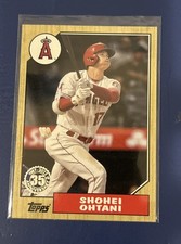 2022 Topps Series 1 SHOHEI OHTANI 1987 Los Angeles Angels #T87-1 Batting