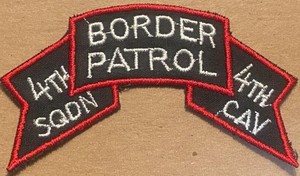 Vietnam War Shoulder Scroll for the 4th Sqdn, 4th Cavalry, It Glows