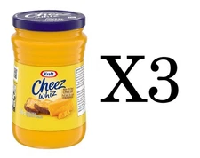 Cheez Whiz Cheese Spread 450g/15.8oz Pack of 3