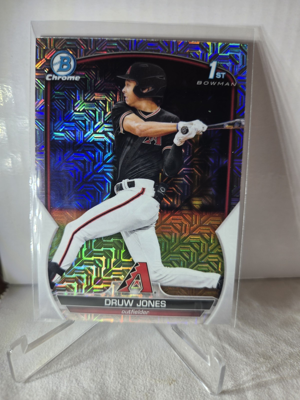 2023 Bowman - Chrome Prospects Druw Jones #BCP-25 Mojo Refractor (RC) 1st - 4d