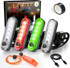 Kayak Navigation Lights Stern Lights Battery Operated, Waterproof Kayak Lights f