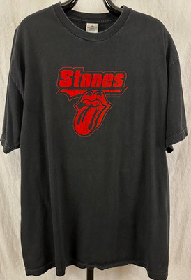 Vintage Y2K Rolling Stones 2005 Velvet Graphic T-Shirt Band Tee Size XL Alstyle