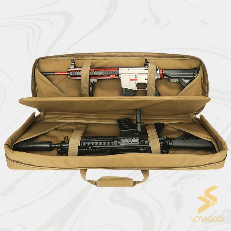 VOTAGOO Elite Ranger 36" Tan Soft Double Rifle Case 2 Rifles 2 Pistols - Image 4 of 4