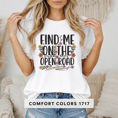 Travel Comfort Tee Floral Arrow Shirt Road Trip Adventure Vacation Gift