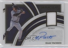 2022 Panini Immaculate Clearly Material Signatures 40/99 Izaac Pacheco Auto 0c6