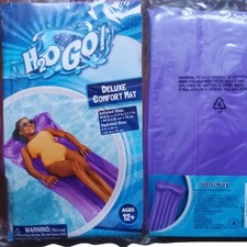 H20 GO Bestway Comfort Mat Purple Inflated Size 64.6 in x 24.8 in x 7.1 in