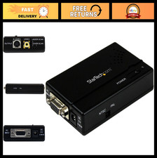VGA to Composite RCA S-Video Converter, 1600x1200 Resolution, TAA Compliant