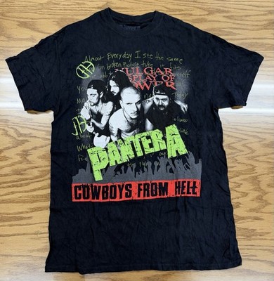 Pantera Cowboys From Hell Vulgar Display Of Power Tour Band Shirt Y2K M - 19x28