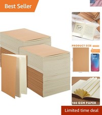 100 Pcs Journals Notebooks Bulk - Kraft Softcover A5 Small Notebooks 5.5 Inch...