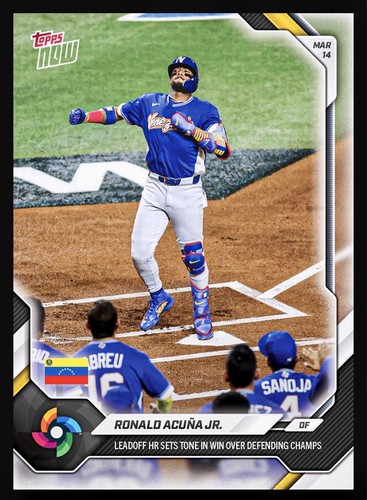 2026 Topps Now WBC-33 Ronald Acuña Jr.
