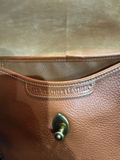 Vintage Dooney  Bourke AWL Calvary Spectator Brown Leather Crossbody Bag