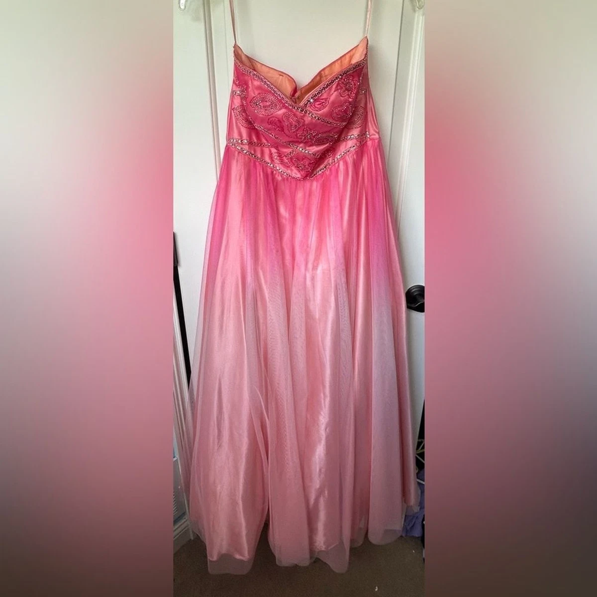 green emerald velvet dress Strapless Jacquard Floral Ball Gown main image 0