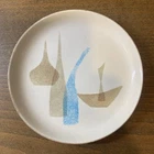 Red Wing Pompeii Salad Plate 7 5/8" MCM Brown Blue Beige Vintage Retro