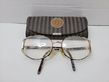 Fendi Italy F19 Mocha 130 EyeGlasses with Case Tiger Swirl Read Description PLS 