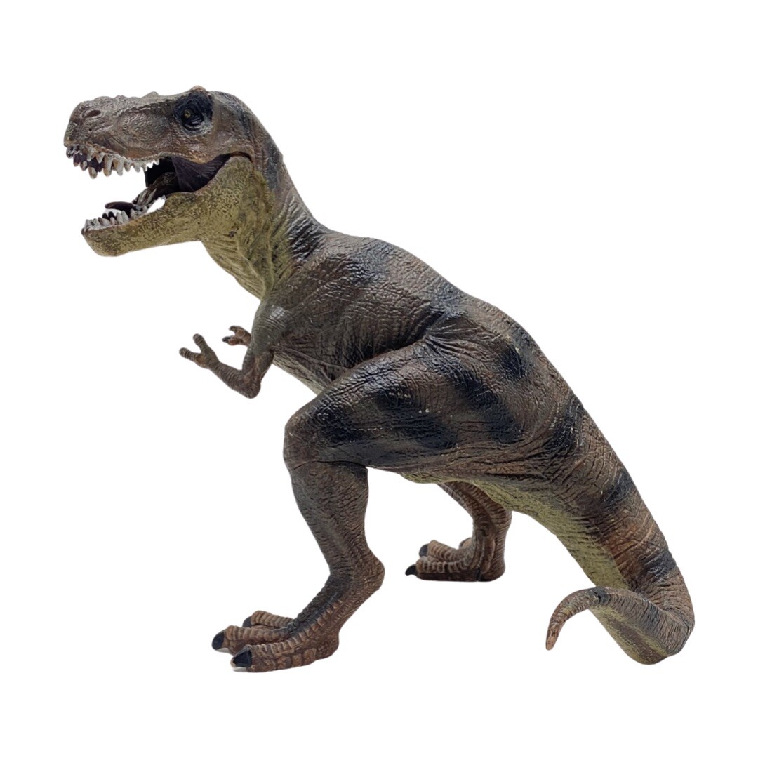 Dinosaur toy tyrannosaur Rex, realistic dinosaur figure T-Rex prehistoric  animal