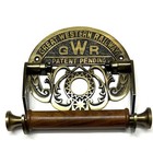 Vintage Cast Iron GWR Toilet Paper Holder – Rustic Bathroom Decor Victorian A.B