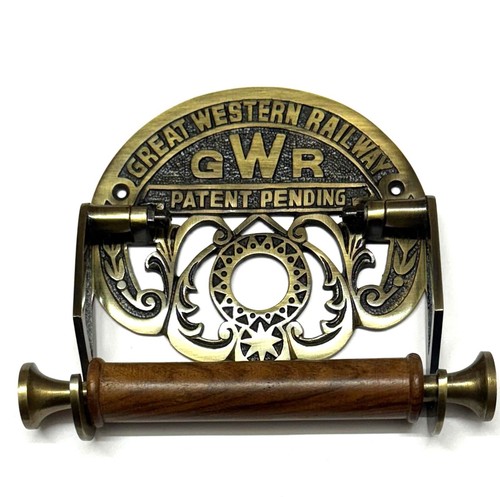 Vintage Cast Iron GWR Toilet Paper Holder – Rustic Bathroom Decor Victorian A.B - Picture 1 of 3