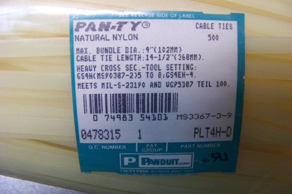 NEW Panduit MS3367-3-9 PLT4H-D 14-1/2 NEW Panduit MS3367-3-9 PLT4H-D 14-1/2