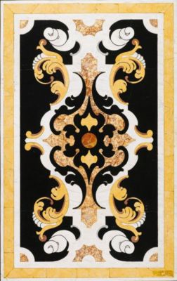122cm x 61cm Marmor Terrasse Center Mehrfarbig Stein Inlay Table Top Heim Möbel