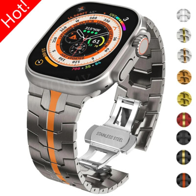 Edelstahl Metall Armband für Apple Watch Ultra 3 Series 11 10 9 8 7 6 5 42-49mm