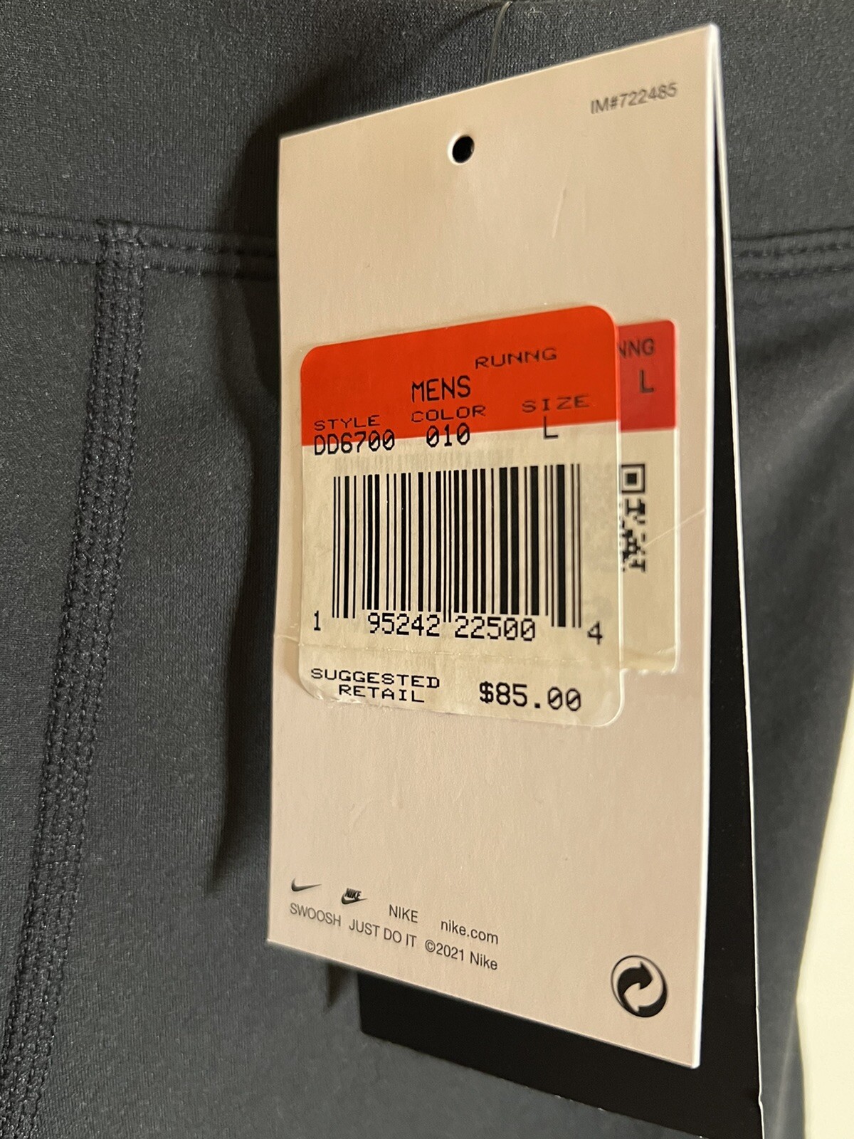 Nike Repel Challenger Running Tights Pants Black Mens Large DD6700010