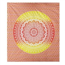Multicolor Printed cotton tapestry hippie Man...