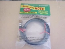 Central Pneumatic Swivel Whip Hose 1/4" Brass Fittings 100PSI 2.5ft, #01824