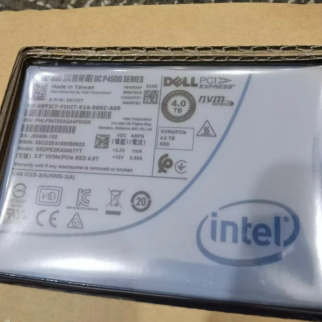 Intel 4TB SSD P4500 Series NVME PCIE SSDPE2KX040T7T