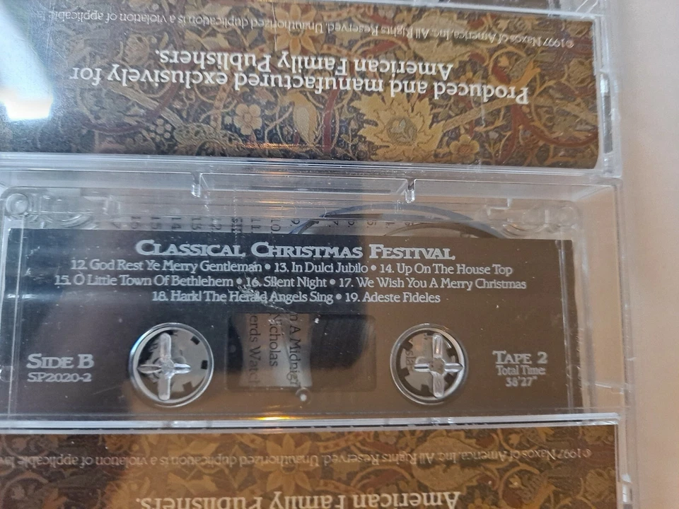 Classical Christmas Festival Music Cassettes #1-3 AF Publishers Tape SEALED - Image 4 of 4