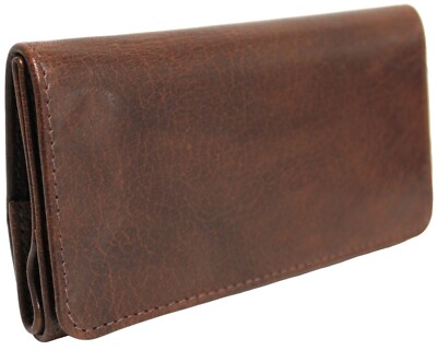 Quality Full Grain Cow Hide Tobacco pouch Colour Brown Suitable for 50 gm 12032.
