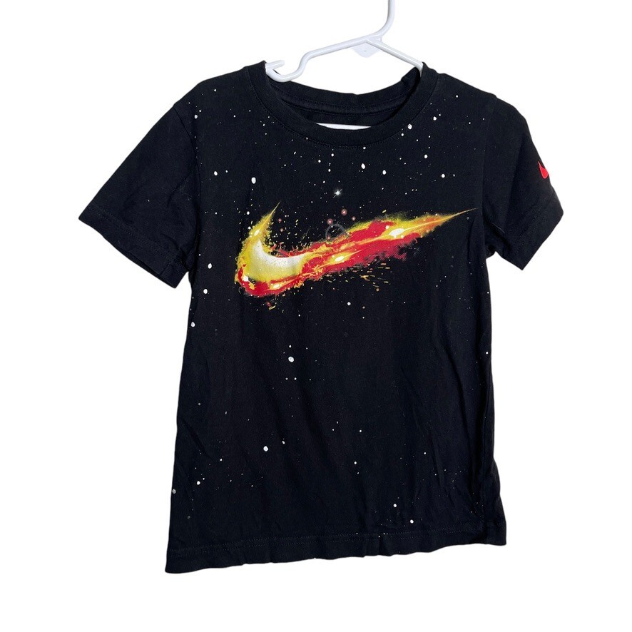 The Nike Tee Boy's 5 Flame Swoosh Short Sleeve Graphic Tee