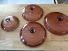 Vintage Pyrex Visions Cranberry Round  Replacement Lids