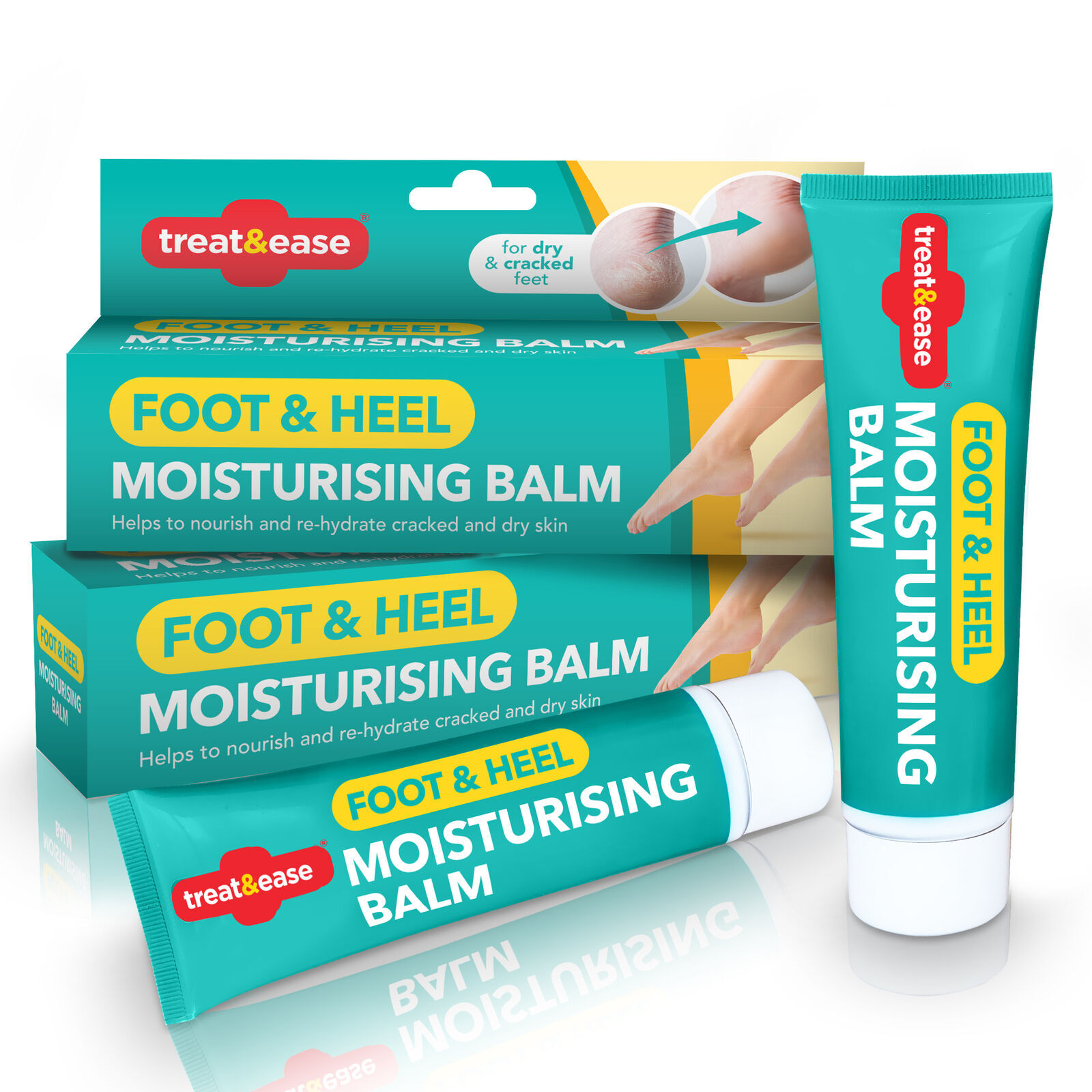 2pcs Foot Heel Balm Dry Cracked Feet Heels Skin Repair Cream Soothing