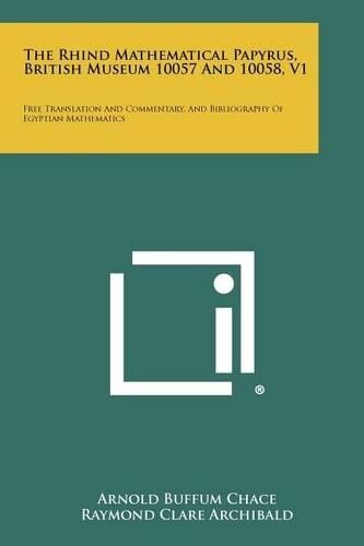 Thumbnail - Arnold Buffum Chace The Rhind Mathematical Papyrus, B (taschenbuch)