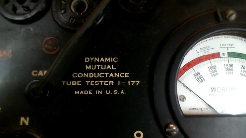 Tubetester Signal Corps 1-177  plus  Adapter MX 949 - Bild 4 von 23