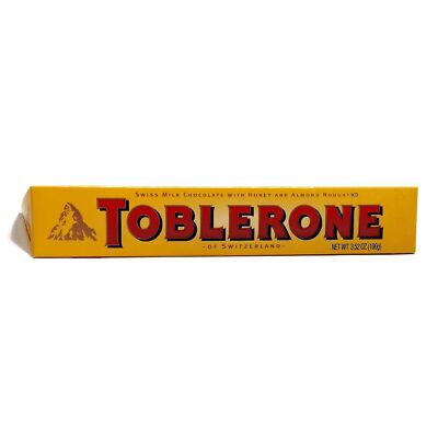 Toblerone Milk Chocolate Bar 3.52 oz each (2 Items Per Order)