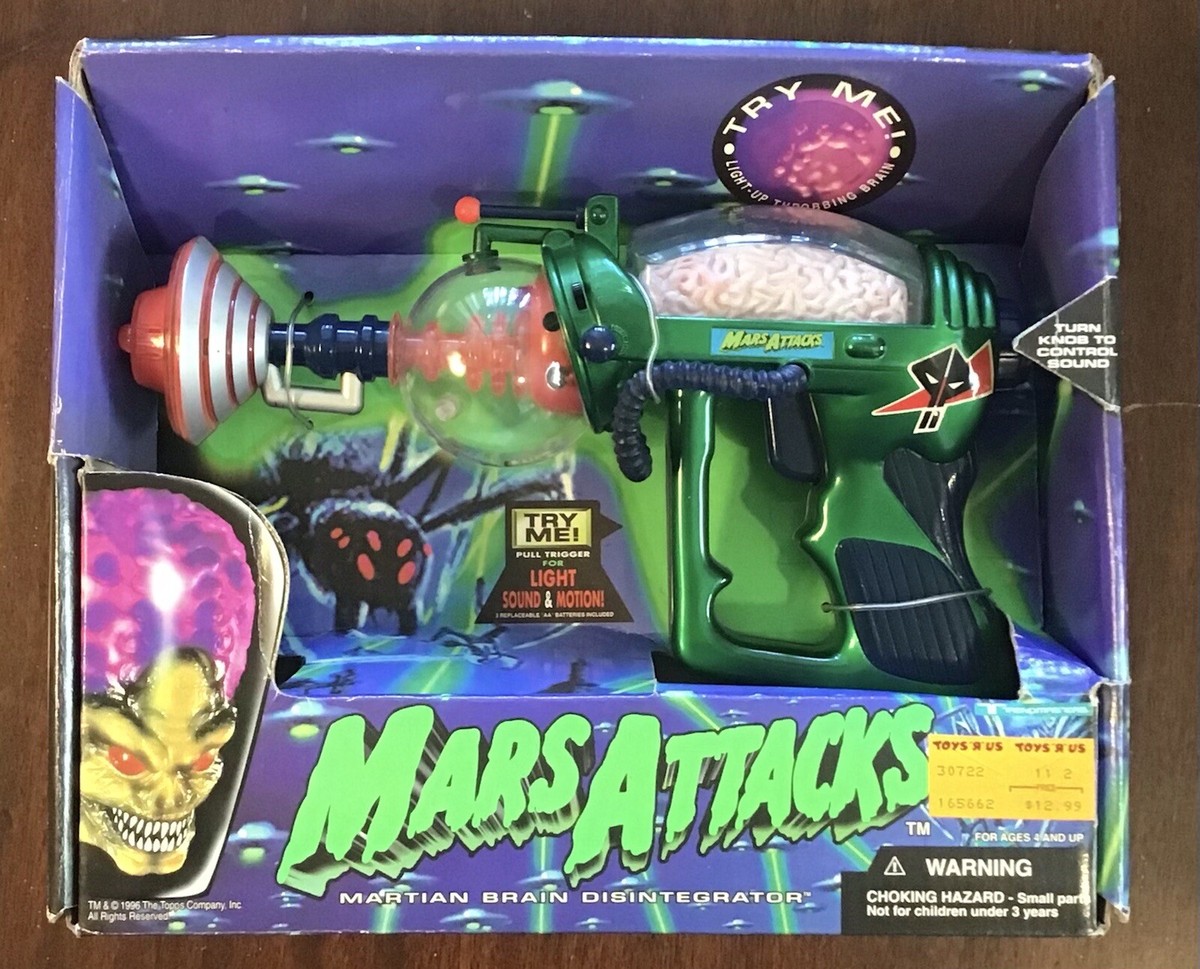 Trendmasters 1996 Mars Attacks Brain Disintegrator Blaster Ray Gun