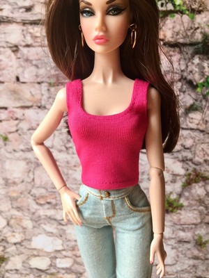 Bouutique Power Tank Top for Poppy Doll 12 Inch, many colors