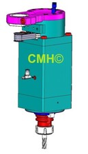 Bauplan SK30 Frässpindel mit pneum. WZW Kress 1050 Sperrluft