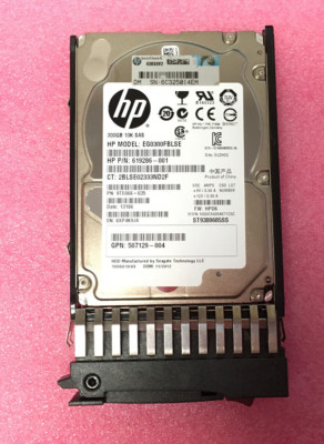 HPE 300GB 10K SAS 2.5in SFF Hot-Swap HDD EG0300FBLSE 652566-001 ProLiant