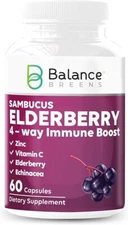 Elderberry Extract - 4 Way Immune Support with Elderberry, Powerful Antioxidant
