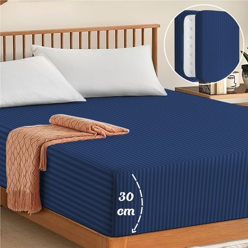 Luxus Spannbettlaken 30cm extra tief Bettlaken Single Double King Super King - Bild 35 von 38